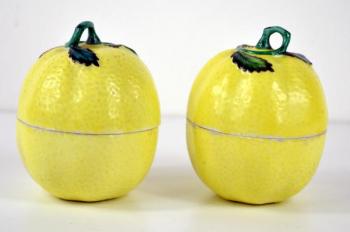 Porcelánové dózièky - citróny 